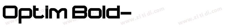 Optim Bold字体转换